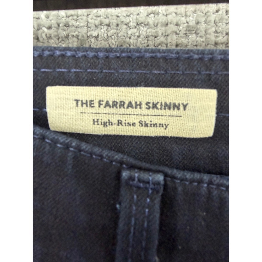 AG Adriano Goldschmied Farrah Skinny Jeans Black Contour 360 High Rise 30R USA - Picture 6 of 11